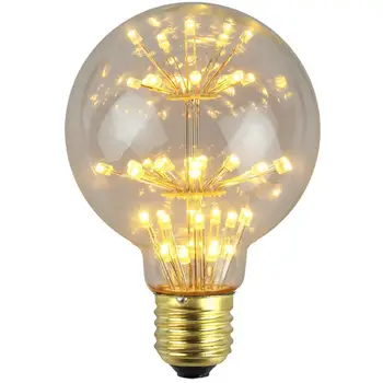 

G80 Retro Edison Bulb LED Fireworks Lamp Retro Warm Yellow Light Home Decoration