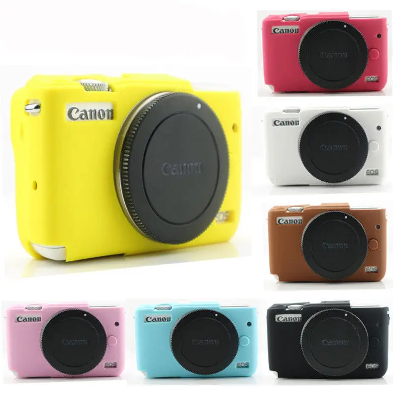 Мягкий силиконовый чехол для корпуса камеры защитный Canon EOS M10 canon|Сумки