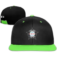 Tsdfcбейсболки хип-хоп Hat Chicago Police Boy-Girls, KellyGreen, один размер