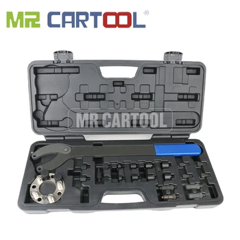 MR CARTOOL Camshaft Pulley Holder Tool Set For VW Audi T10172A T10554 Gear Belt Pulley Retaining Wrench Adjustable Special Tool 1