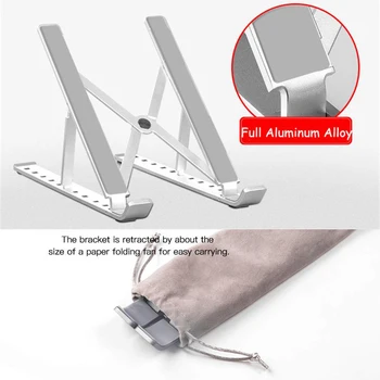 

Adjustable Laptop tablet Folding Stand for Ipad Notebook Desktop Aluminum Alloy Cooling Bracket Holder Non-slip Laptop Stand UM