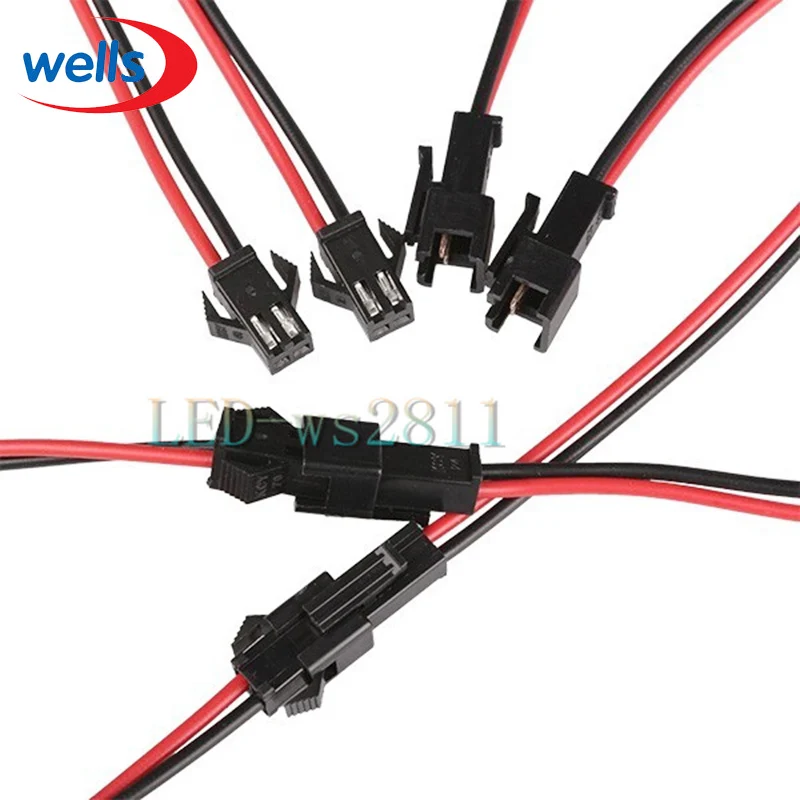50 пар 2pin 3pin 4pin 5pin JST светодиодный коннектор Мужской и Женский Разъем для 3528 5050 WS2811