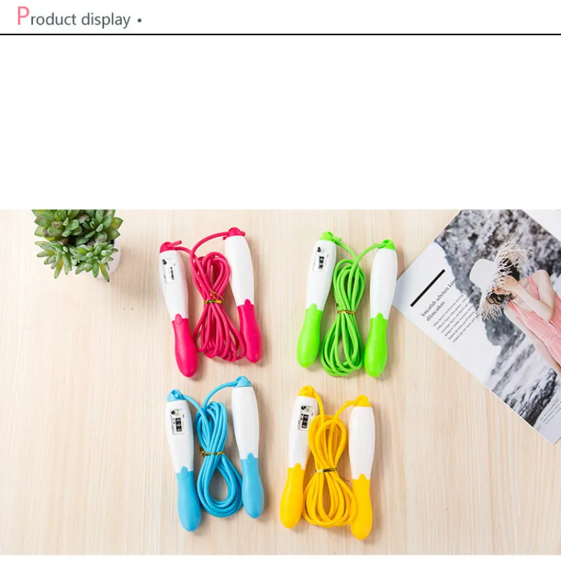 Professional electronic counting jump rope adult pattern skipping student test fitness jump rope