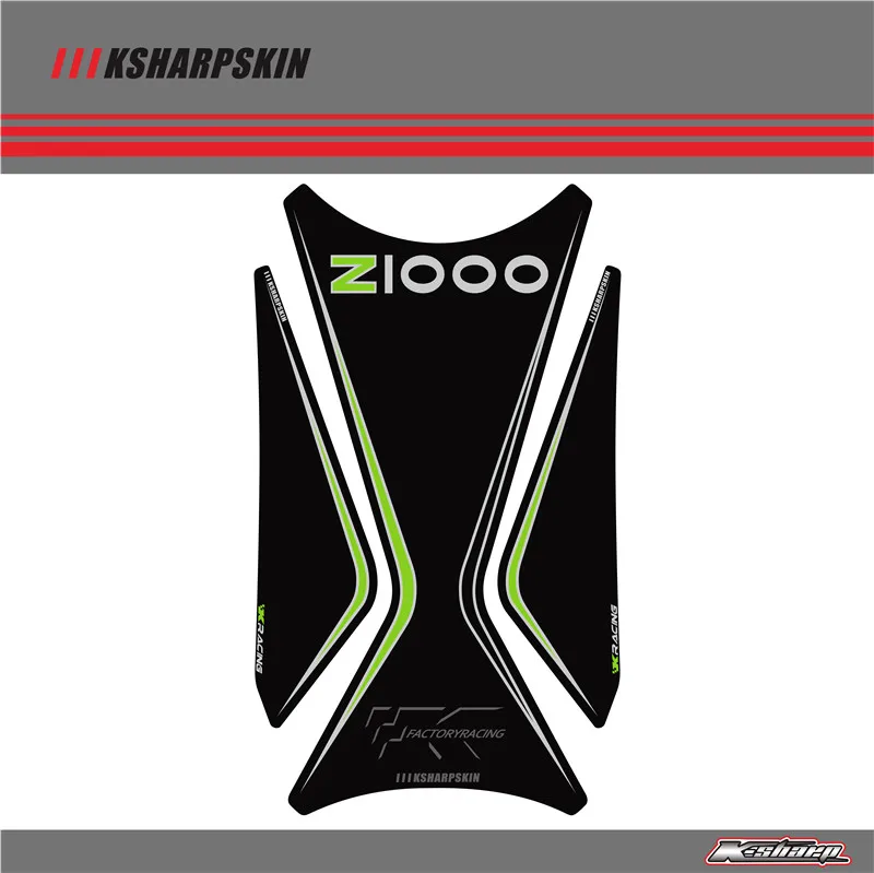 3D наклейка ADESIVI эмблема защитный Танк Pad Cas крышка подходит для KAWASAKI Z1000 Z 1000