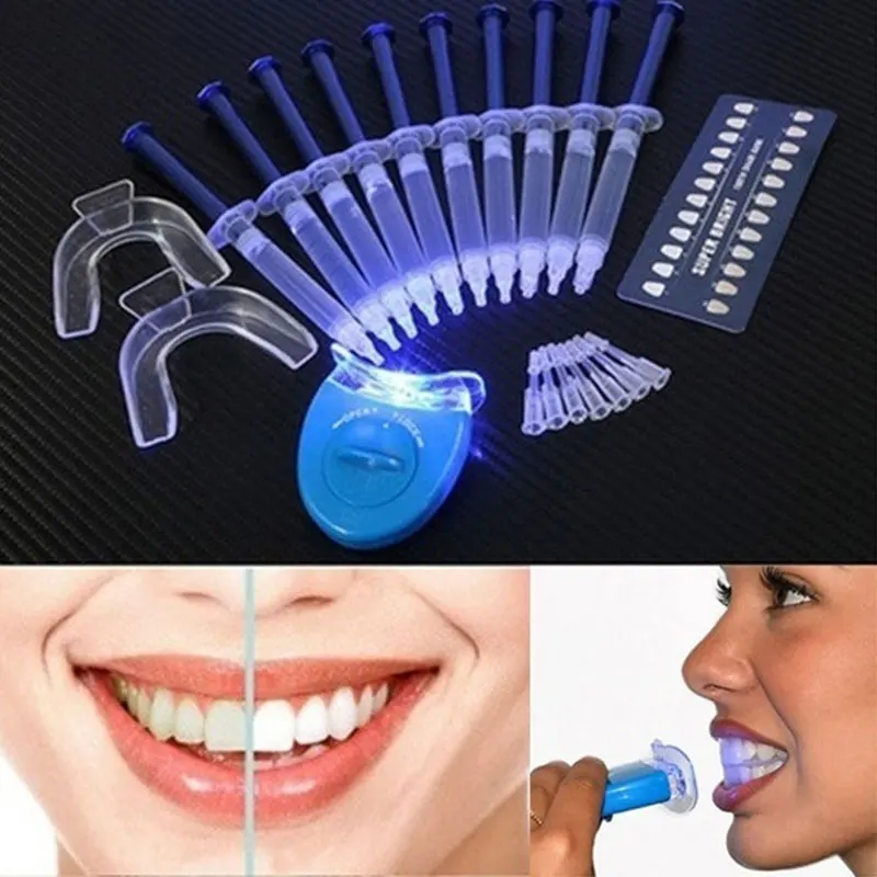 Hot Teeth Whitening Peroxide Dental Bleaching System Oral Gel Kit Tooth Whitener Equipment with Cold Light Lamp | Красота и здоровье