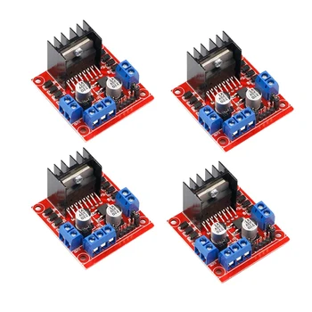 

4Pcs L298N Driver Board Module L298 Stepper Motor Smart Car Robot Breadboard Peltier High Power