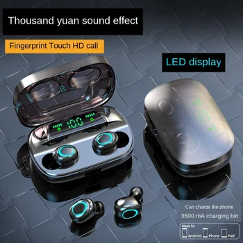 

Bluetooth Earphones HD Stereo Wireless In-ear Noise Cancelling Gaming Headset Earphone for Smartphones Waterproof Micro USB 5.0