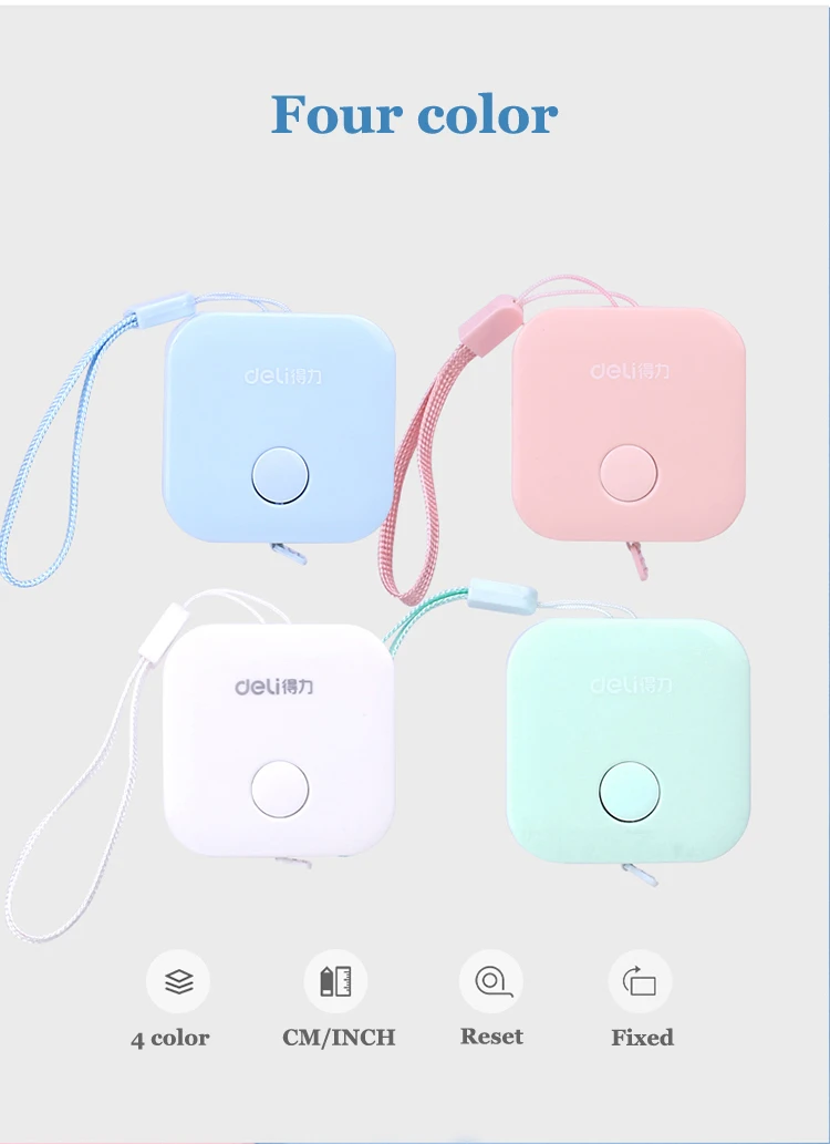 SIXONE 1,5 м * 7 мм клейкие ленты мера Макарон карамельный цвет метр для кожи коробка портативный модные дизайн школьные принадлежности