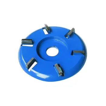 

6 Tooth Milling Cutter Wood Carving Disc Tool Angle Grinder Attachment For Woodworking Root Carving #