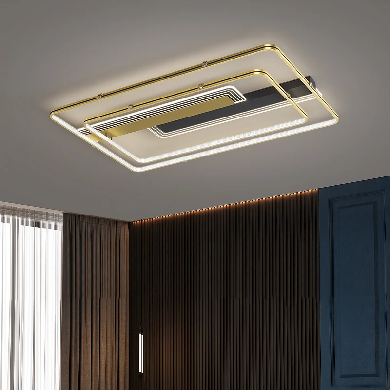 Acrylic Ceiling Light Modern Rectangle Home Led Lamp For Living Room Bedroom Dining Indoor Fixture | Лампы и освещение