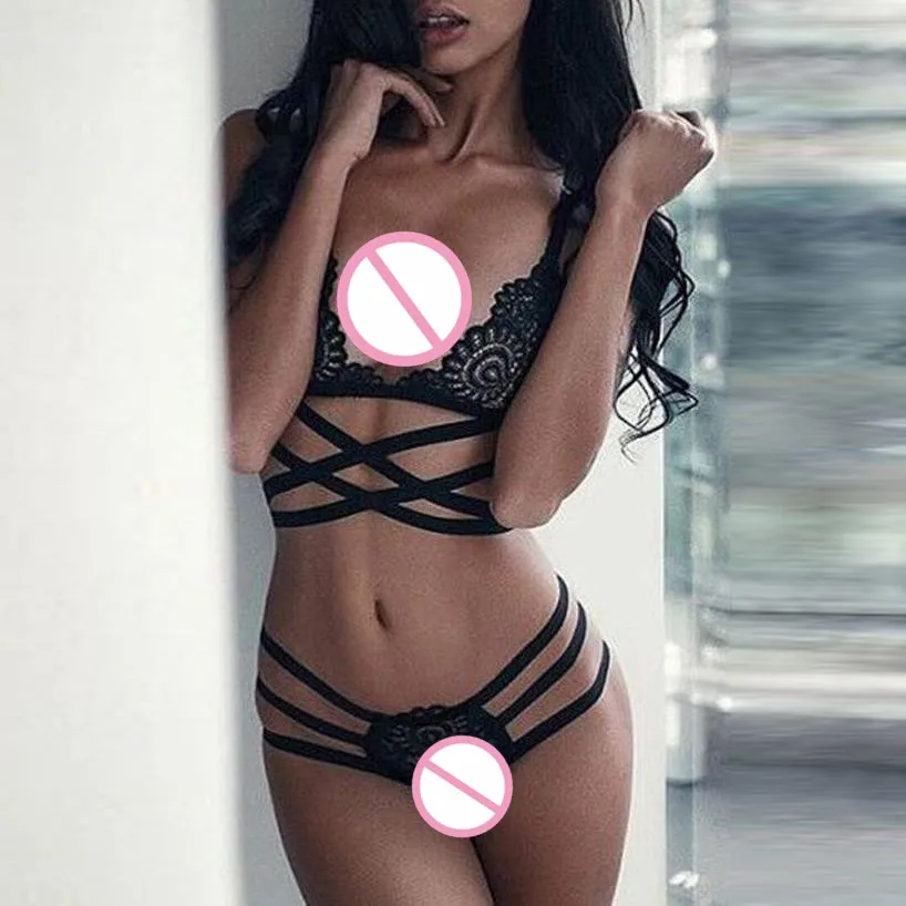 

Sexy Underwear Women Lingerie Set Thong Panties Sexy women Erotic Lingerie For Woman Lace Underwear Dress G Strings Thongs Sets