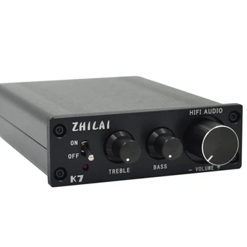 

K7 TDA7498 Digital Amplifier 2 * 70W 2.0 Channel HIFI Computer Amplifier Bass and Treble Adjustment Power Home Amplifier