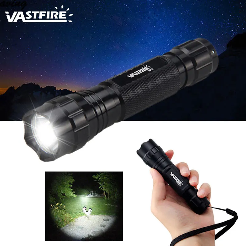 Светодиодный фонарик VASTFIRE XM-L-T6 501B 2000 люмен водонепроницаемый белый портативный