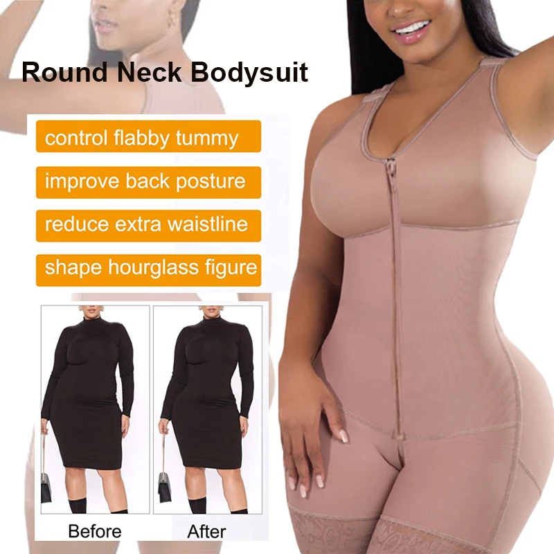 Shape Concept 068 Fajas Colombianas Reductoras y Moldeadoras High  Compression Garments After Liposuction Full Bodysuit
