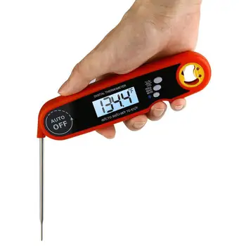 

Folding Waterproof Meat Thermometer Digital Food Thermometer for Kitchen Outdoor Cooking BBQ Grill