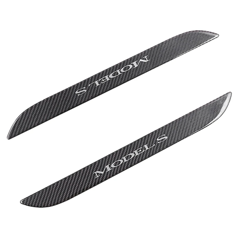 

NEW-4Pcs Car Front and Rear Doors Welcome Pedal Stickers Anti-Scratch Protection Decorative Stickers for Tesla Model X