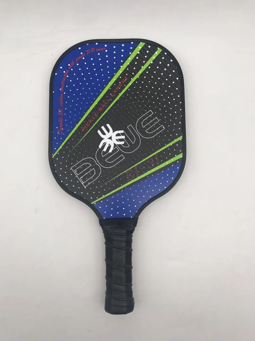 Черный Быстрая Подгонянный свет USAPA одобренный 3K углеродный Графит Pickleball Весло С ПОЛИМЕРНЫМ сотом - Цвет: Черный