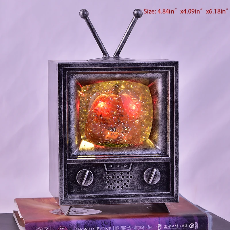 Pumpkin TV Music Box ТВ дизайн рождественские снежные шары Санта-Иисус музыкальная шкатулка снежинки череп голова хрустальный шар рождественские подарки на день рождения вечерние украшения - Цвет: Pumpkin TV Music Box
