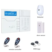 Французский голос RJ45 Ethernet кабель беспроводной TCP IP сигнализация GSM охранная сигнализация с приложением SMS Notifiction тревожная информация