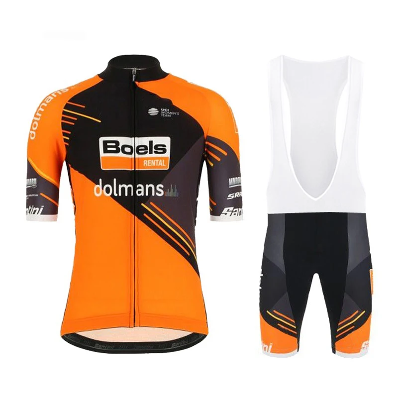 

CyclingEasy 41418 2019 DOLMANS CYCLINGTEAM Cycling Jersey Maillot Ciclismo Short Sleeve and Cycling bib Shorts Cycling Kits