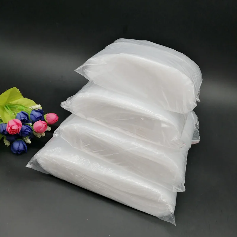 1000 stücke Weiß Schmuck Lagerung Tasche Klar Ziplock Kunststoff Taschen Für Geschenke Hochzeit Schmuck Verpackung Taschen Wiederverschließbaren Zip-Lock Beutel