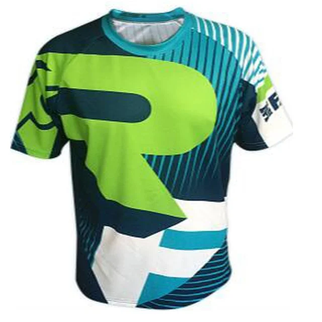Maillot de descenso para bicicleta de montaña, motocross, manga larga, para hombre, BMX, CARRERAS