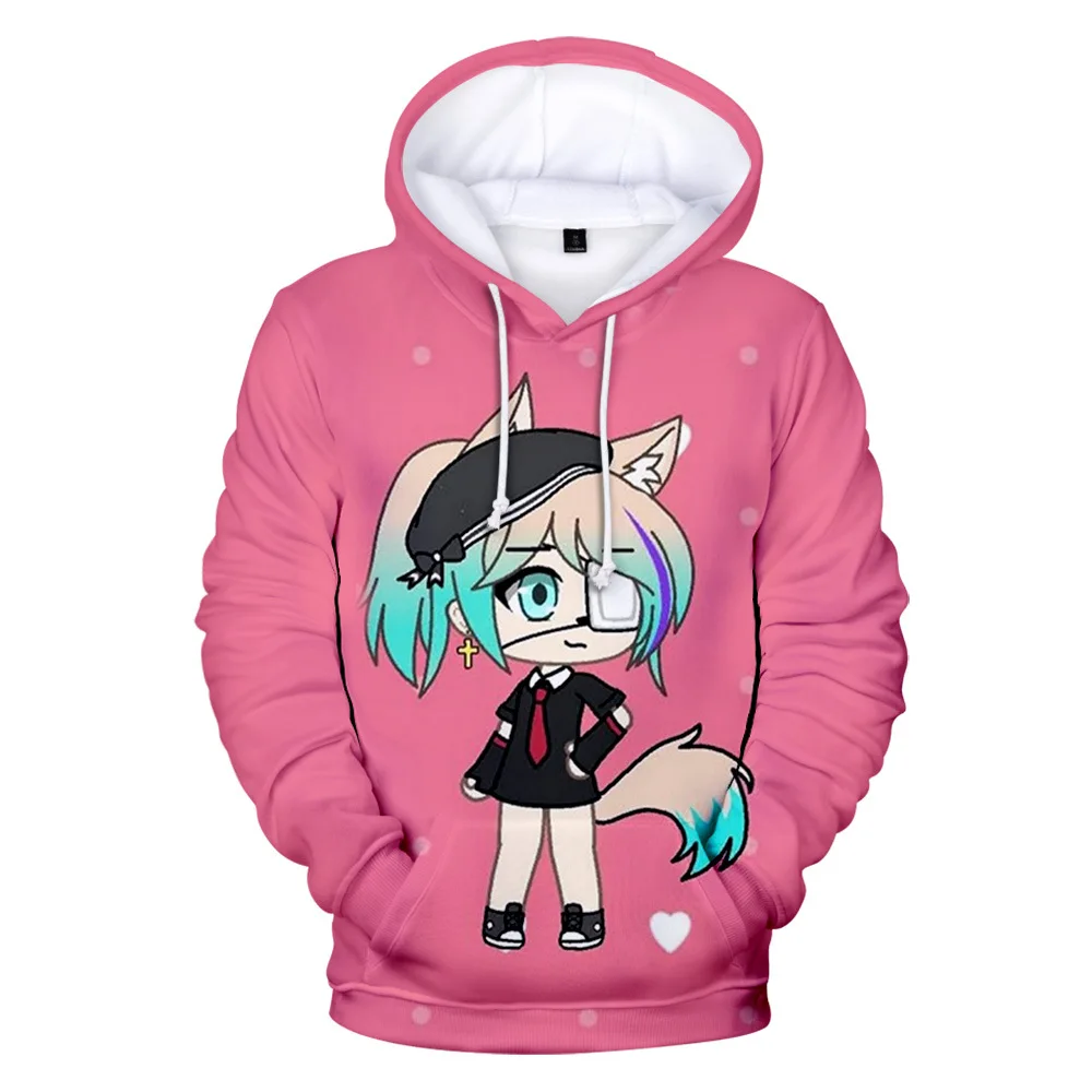 New Gacha Life Hoodie Homens / Mulheres 3D Zíper Suéter Meninos