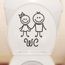 Настраиваемые креативные наклейки на стену для ванной комнаты горшок украшение для туалета экологически чистые