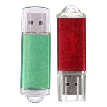 

2Pcs 32GB USB Stick 2.0 Memory Stick Flash Drive Memory Stick Data Storage Stick Green & red