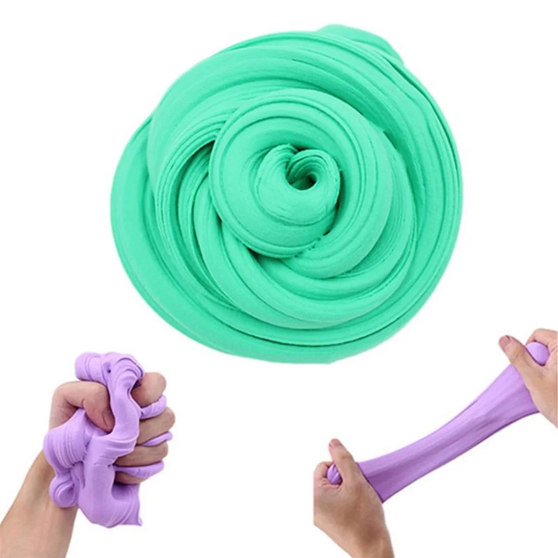 DIY 3D пушистая пена глина слизь мягкий хлопок эластичный мяч Комплект без Borax ремесло грязи Игрушка снятие стресса слизь легкая Лепка для детей, пластилин игрушка