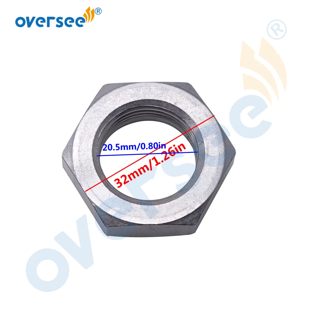 90185-22043 Stainless Steel Self-locking nut for YAMAHA Outboard Motor 2/4T 9.9-250HP Parsun Hidea SEAPRO Hdx 90185-22043-00 boat motor parts