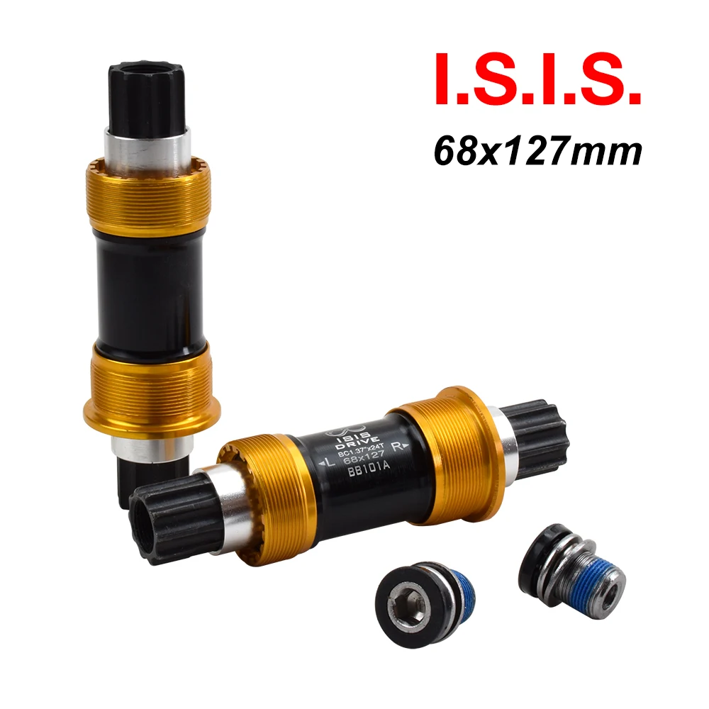 SKORP MTB ISIS Type Bottom Bracket 68*127mm Road Mountain Bicycle BB Set Axis Bike Parts Accessories With 2pcs M15 Screws | Спорт и