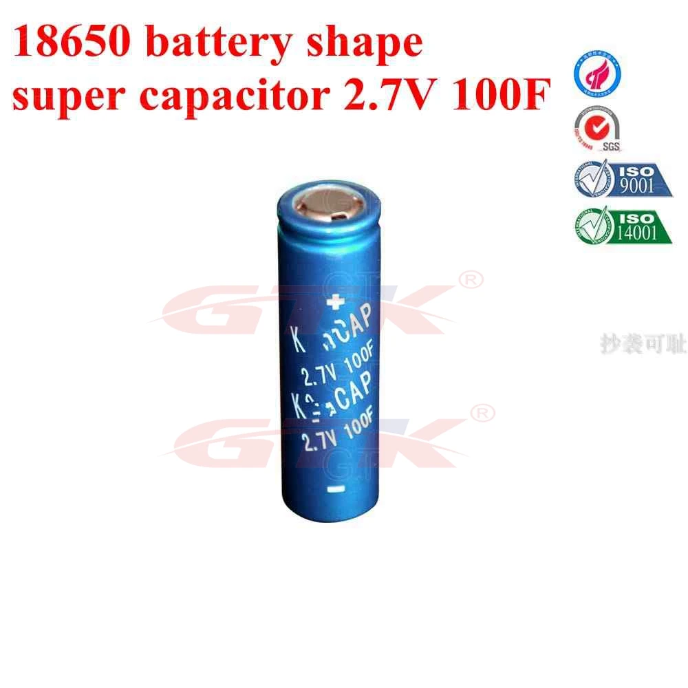 10 шт. 2 7 v 100F Суперконденсатор 18650 ультраконденсатор начать Мощность супер