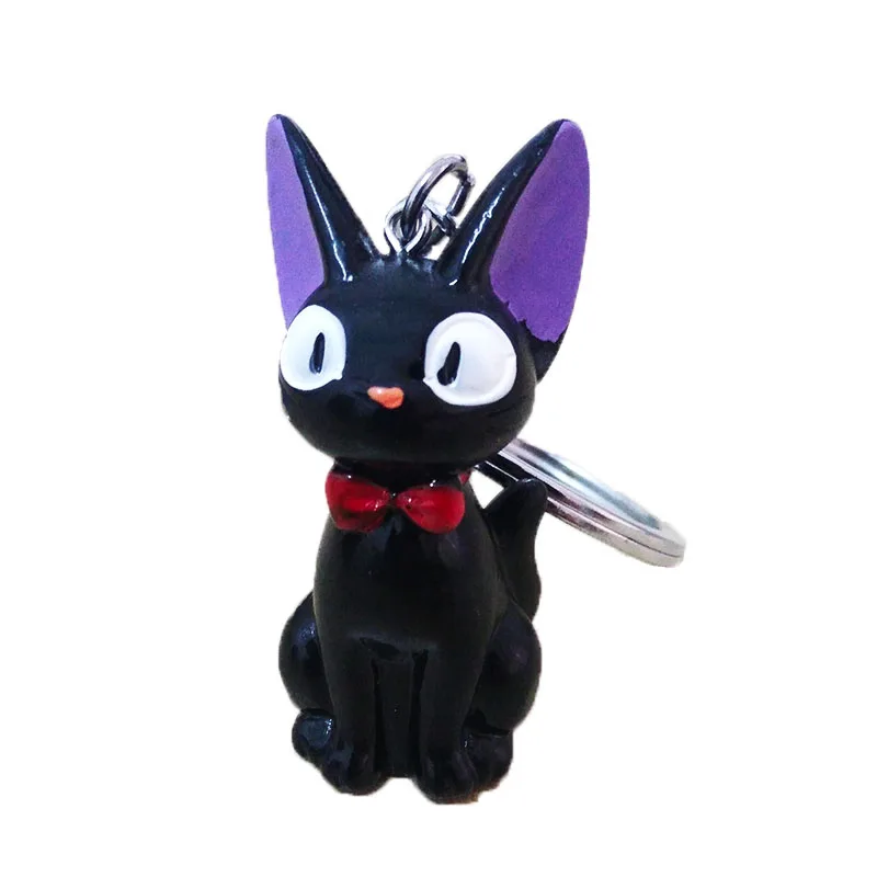 Японский аниме Kiki служба доставки брелок черный кот Косплей кольцо симпатичное