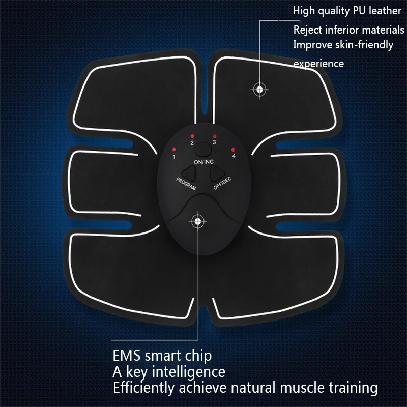 Электрический стимулятор мышц ЭМС(Беспроводной ягодицы тренажер для бедер пресса ABS стимулятор Фитнес тела, массажер для похудения