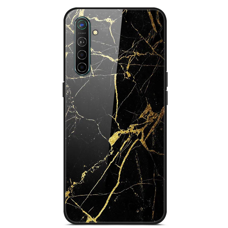 32 Чехол для OPPO Realme X2 XT, чехол из закаленного стекла, Жесткий Чехол для телефона, чехол для OPPO Realme XT Global X2, ТПУ бампер, чехол s RealmeX2 - Цвет: 32