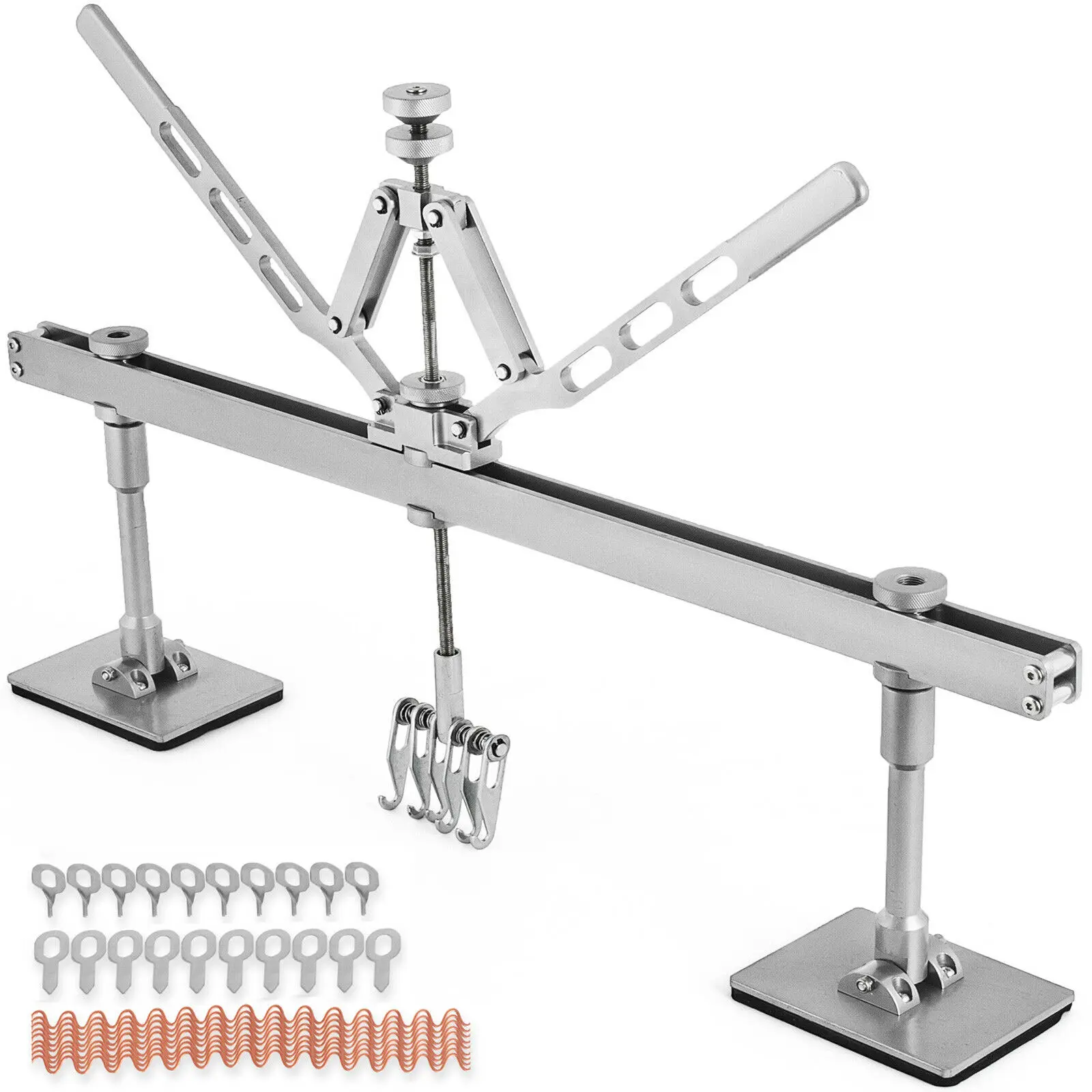 VEVOR Car Dent Pull Lever Bar Kit 75/85/110CM Demount Spot Puller Pulling Bridge Auto Dent Repair Body Damage Pulling Fix Tool