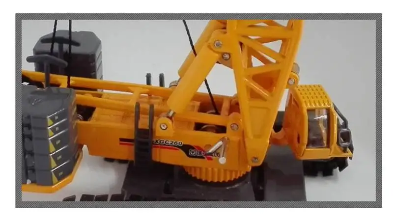 Завод 1/120 масштабная модель XCMG XGC260 гусеничный кран литая модель для продажи
