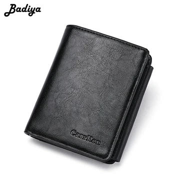 

Vintage Men Wallet PU Leather Multi-card Position Credit Card Holder Short Trifold Coin Purse for Travel Casual Male Clutch Bag