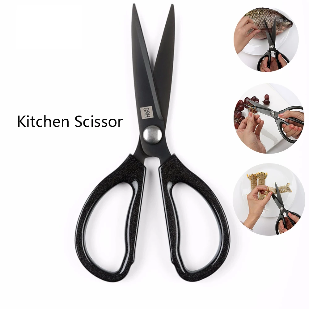 

Original mijia huohou scissors knife Kitchen scissors flexible Rust prevention For xiaomi smart home kit 21cmx9cm
