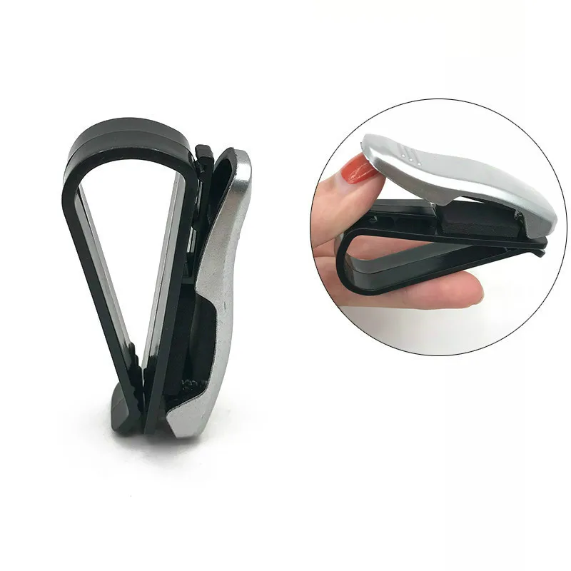Sunglasses holder Автомобильные очки ночного видения, антибликовые очки ночного видения, очки для вождения, защитные шестерни, очки для водителя, солнцезащитные очки с защитой от ультрафиолета - Название цвета: Sunglasses holder