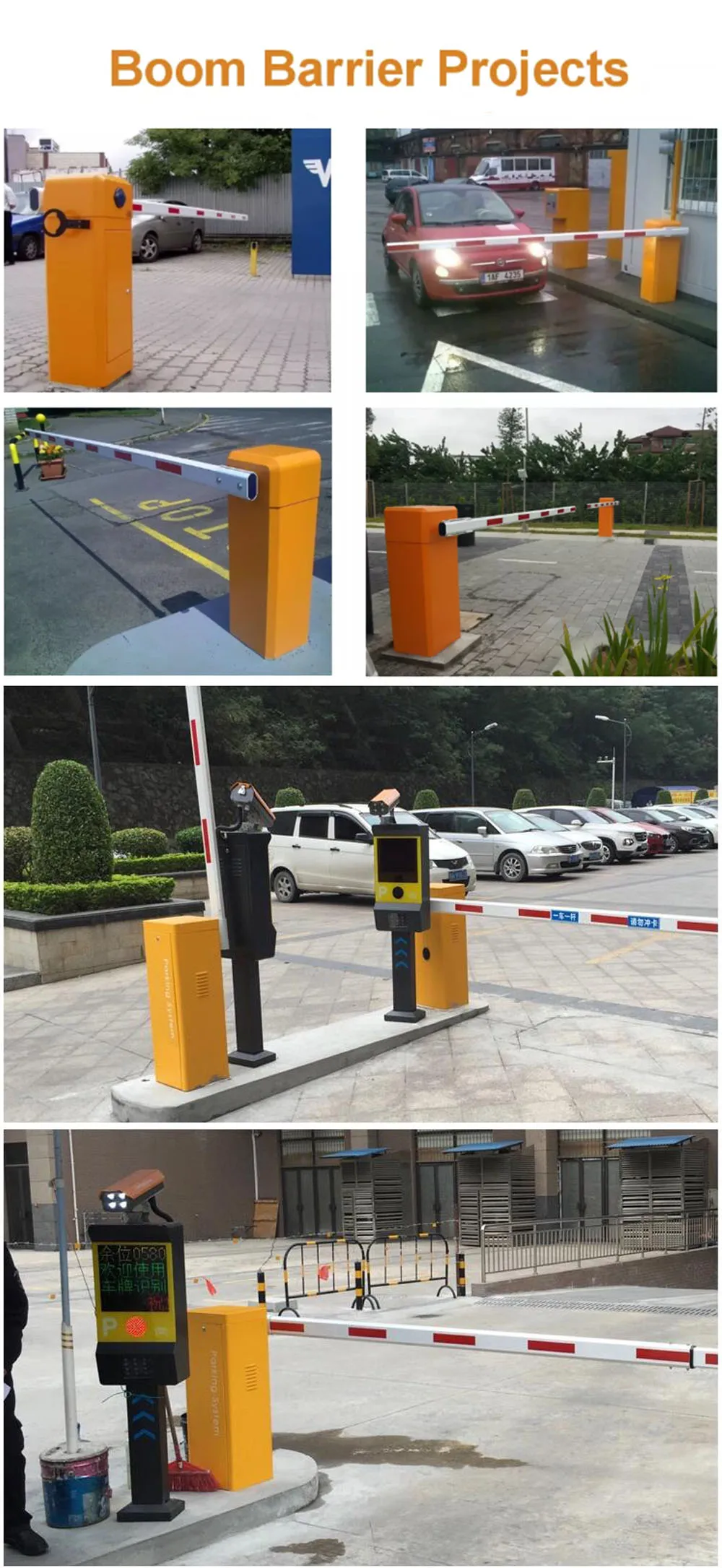 Remote control door arm mechanical automatic parking door fence DIY 3-5m boom electric parking arm, opening time is 6 seconds