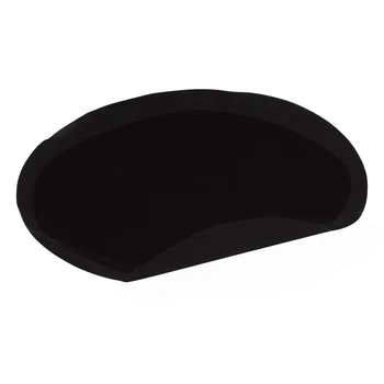 

3′x2′x1/2" Beauty Salon Semicircle Anti-Fatigue Salon Mat Black Comnfortable Back Mat High-Density Foam Pad For Home Salon