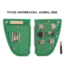 Jingyuqin obrotowy pilot Car Key tablica elektroniczna 433MHZ 4D60 Chip dla Jaguar x-type s-type 1999-2009 XJ XJR 2002-2008 4B