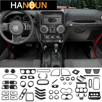 

Automotive Interior Stickers Carbon Fiber Grain Car Interior Decoration Cover Trim for Jeep Wrangler JK 2007-2017