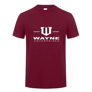 

Wayne enterprises T Shirt Tshirts Men New Summer Fashion Short Sleeve Cotton O-neck Wayne Gotham City T-shirt DS-063