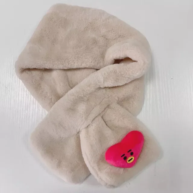 HQBTSCBulletproof Youth Group Cartoon scarf Korean imitation rex rabbit fur grass winter wild plush winter girls warm scarf C7-xin
