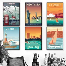 Paris London New York Tokyo Vintage Wall Art Canvas Painting Nordic Posters And Prints Wall Pictures For Living Room Decor Paris London New York Tokyo Vintage Wall Art Canvas Painting Nordic Posters And Prints Wall Pictures For Living Room Decor