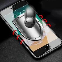Подходит для IPhone7/8/7/8 Plus Полный Экран закаленное Стекло iPhone пленка все края пленка из закаленного стекла с защитой от Экран протектор
