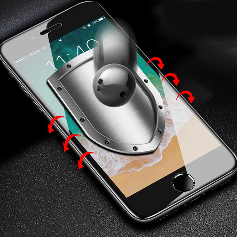 Подходит для IPhone7/8/7/8 Plus Полный Экран закаленное Стекло iPhone пленка все края из